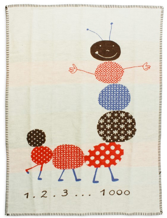 David Fussenegger Organic Cotton Baby Blanket - Caterpillar