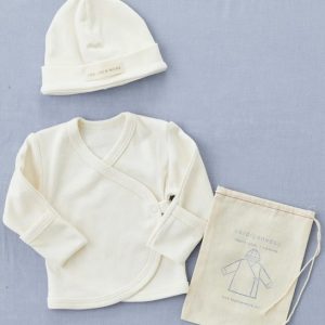 Fog Linen Works Baby Cap & Cardigan Set