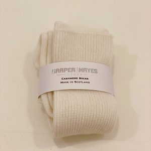 H&H Scottish Cashmere Socks - White