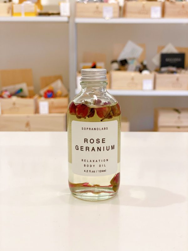 SopranoLabs NY Rose Geranium Relaxation Body Oil