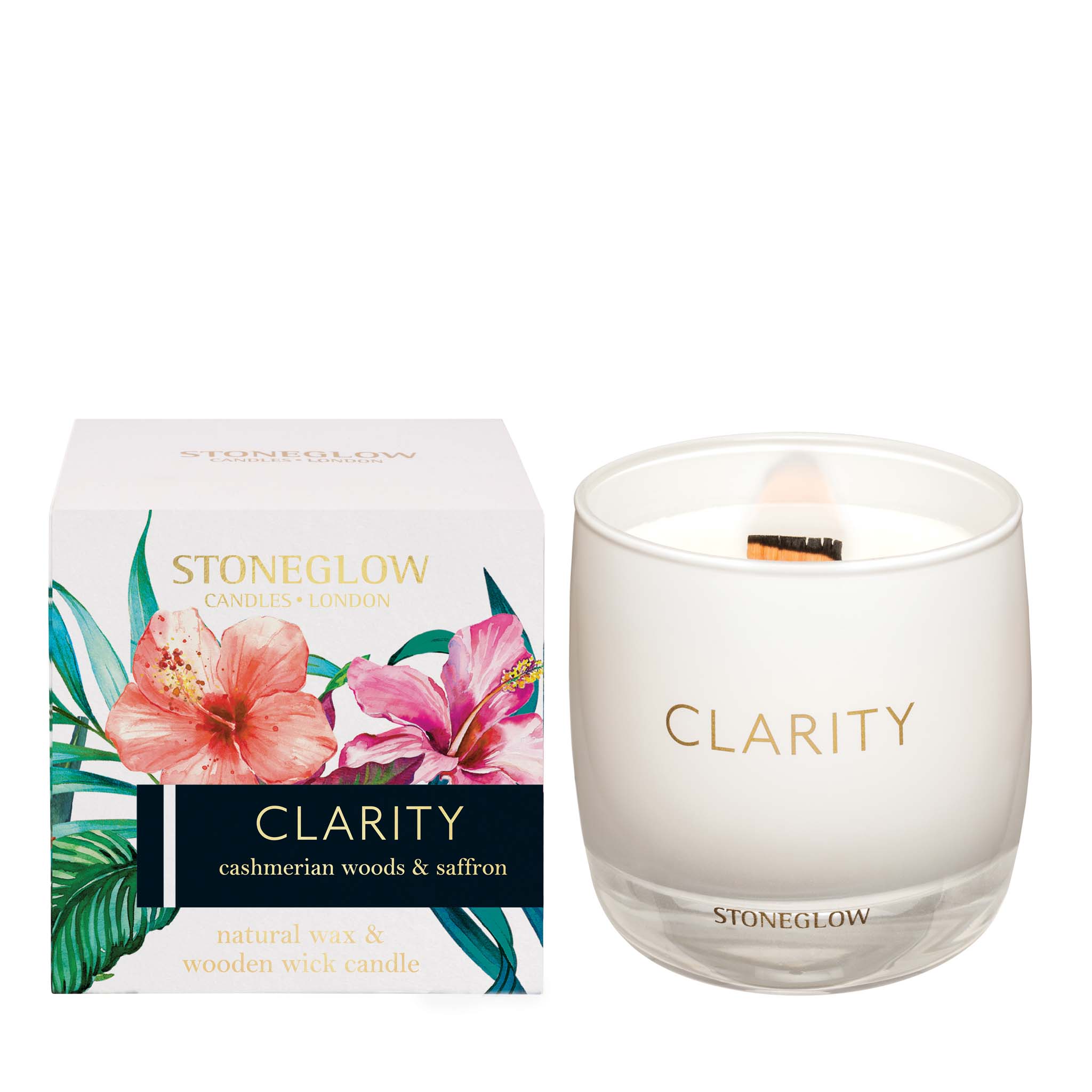 Stoneglow London Infusion Candle - Clarity (Cashmerian Woods & Saffron)