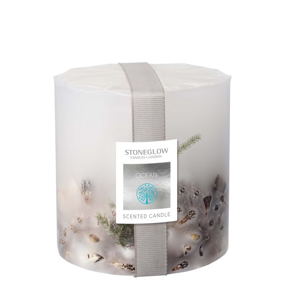 Stoneglow London Nature Pillar Candle - Ocean