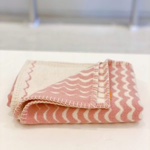 Atlantic Blanket Company Swell Wave Baby Blanket - Pink
