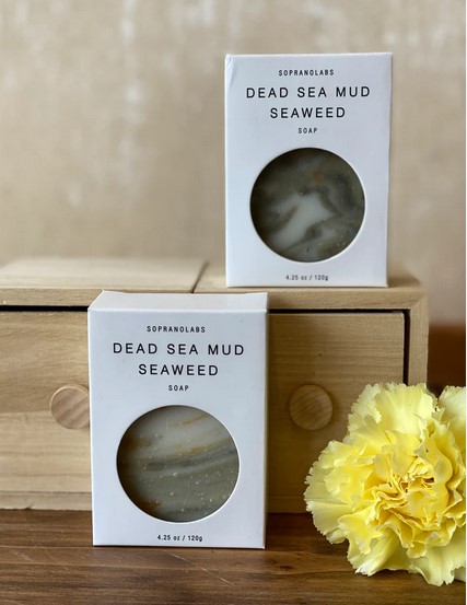 SopranoLabs NY Dead Sea Mud Seaweed Vegan Soap